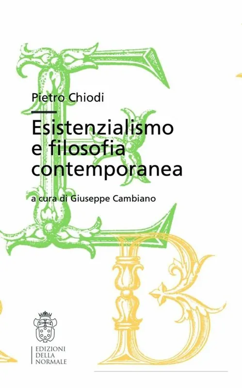 Esistenzialismo e filosofia contemporanea Professionale