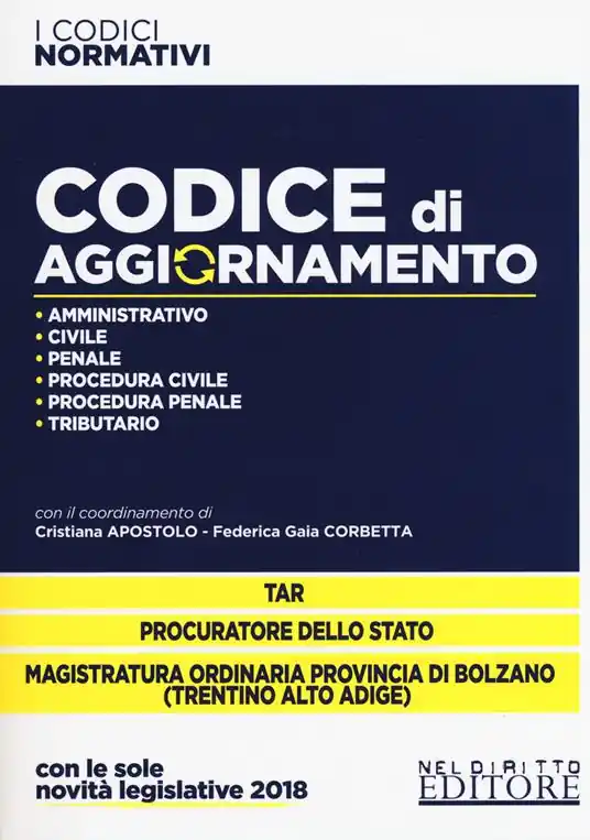 Promo Stagionale Codice di aggiornamento. Amministrativo-Civile-Penale-Procedura civile-Procedura penale-Tributario