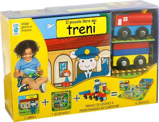 Il piccolo libro dei treni. Little village. Ediz. a colori. Con gadget. Con puzzle Prezzo Di Fabbrica