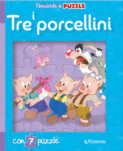 Offerta Lampo I tre porcellini. Finestrelle in puzzle. Ediz. a colori