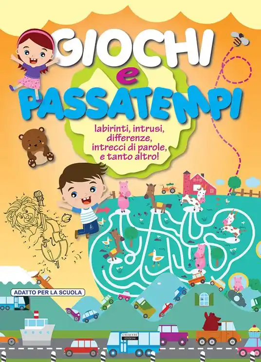 Prezzo Ridotto Giochi e passatempi. Labirinti, intrusi, differenze, intrecci di parole e tanto altro! Arancione