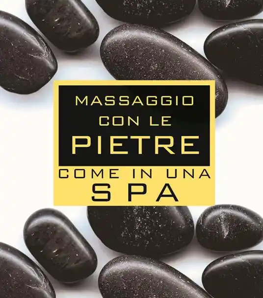 Massaggio con le pietre come in una spa. Con gadget Affare