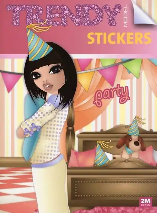 Popolare Trendy model stickers party. Con adesivi