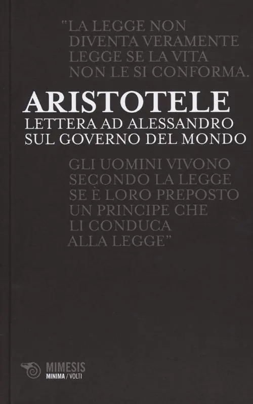 Lettere ad Alessandro sul governo del mondo Ordina Subito