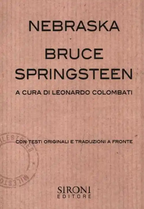 Spedito Oggi Bruce Springsteen. Nebraska