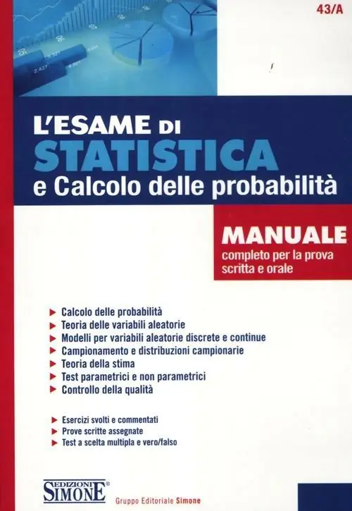 Offerta Lampo L‘ esame di statistica e calcolo delle probabilità. Manuale completo per la prova scritta e orale