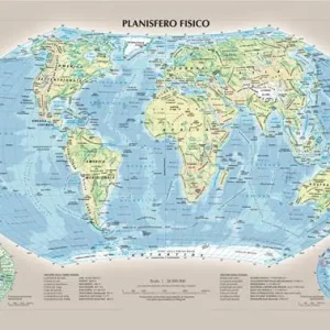Planisfero fisico e politico Compra Oggi Stesso