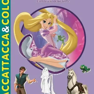 Ultime Pezzi L‘intreccio della torre. Rapunzel. Staccattacca e colora. Con adesivi. Ediz. illustrata