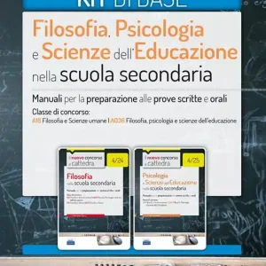 CC 4/24 4/25 filosofia, psicologia e scienze dell‘educazione nella scuola secondaria. Manuali... Classe di concorso A18, A036. Kit di base. Con espansione online Must-Have