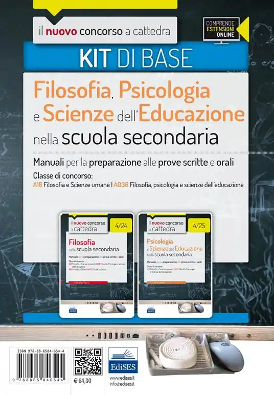 CC 4/24 4/25 filosofia, psicologia e scienze dell‘educazione nella scuola secondaria. Manuali... Classe di concorso A18, A036. Kit di base. Con espansione online Must-Have