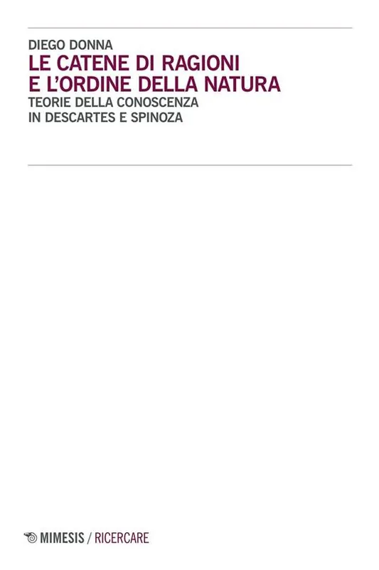 Bestseller Le catene di ragioni e l‘ordine della natura. Teorie della conoscenza in Descartes e Spinoza