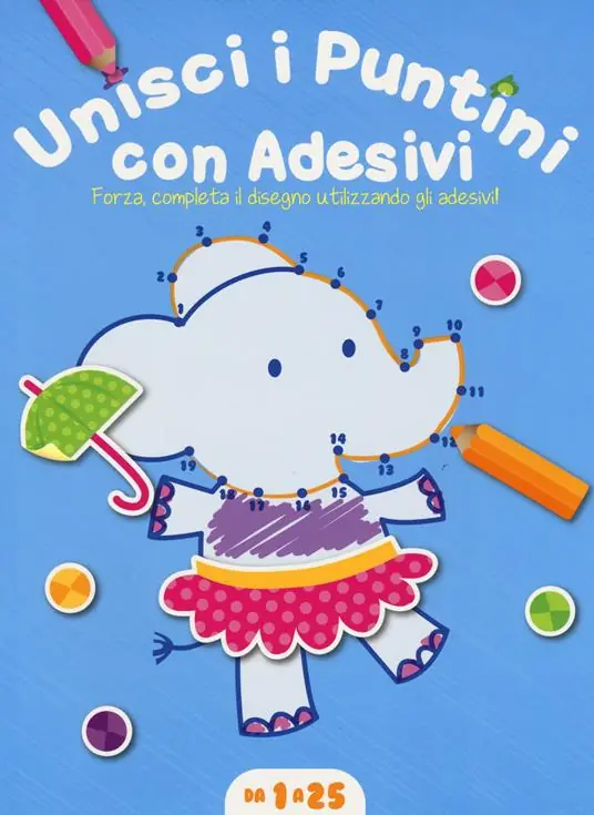 Prezzo Basso Unisci i puntini. Copertina azzurra (1-25). Con adesivi