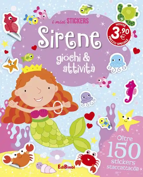 Prezzo Conveniente Sirene. Giochi e attività. Con adesivi