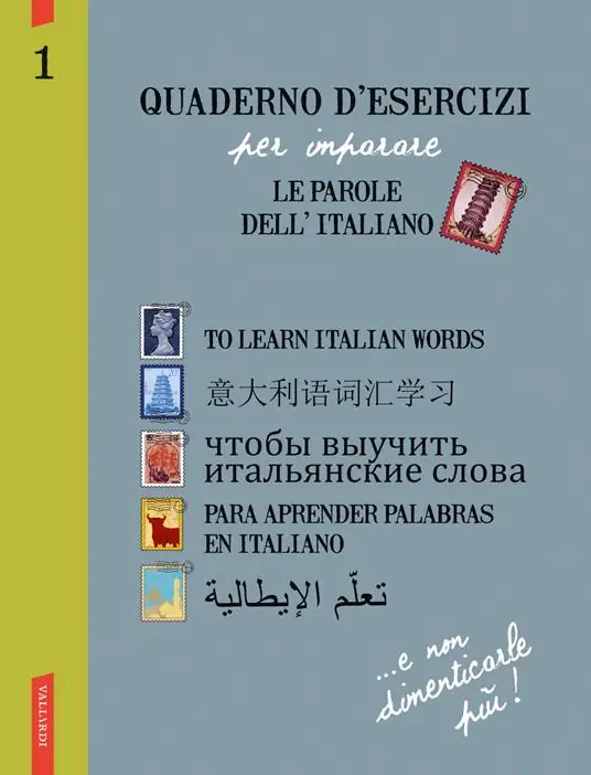 Quaderno d‘esercizi per imparare le parole dell‘italiano. Ediz. inglese, cinese, russa, spagnola, araba. Vol. 1 Direttamente Dal Produttore