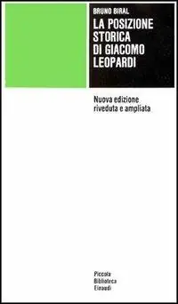 Ultimissimo Modello La posizione storica di Giacomo Leopardi