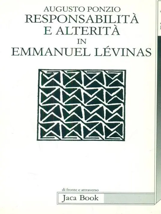Ultimissimo Modello Responsabilità e alterità in Emmanuel Lévinas