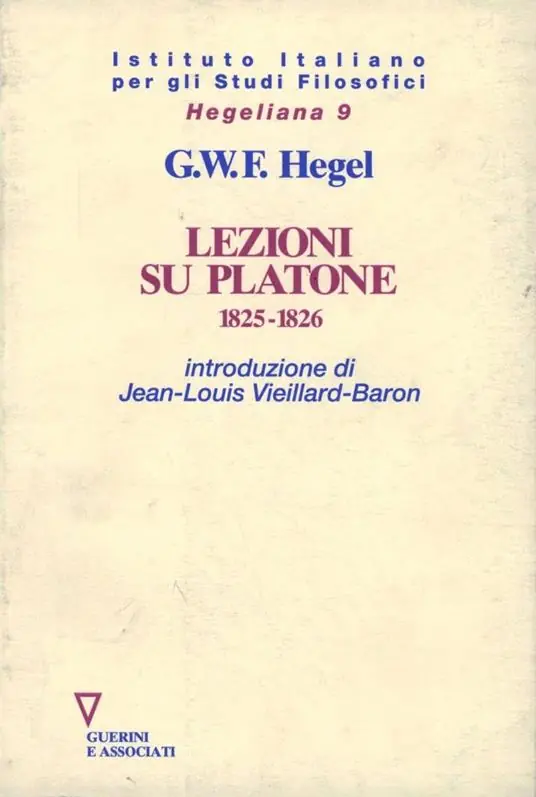 Spedizione Espresso Lezioni su Platone (1825-1826)