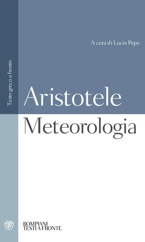 Meteorologia. Testo greco a fronte Promozione Esclusiva