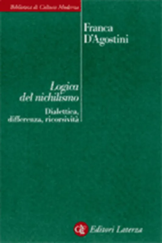 Prezzo Ridotto Logica del nichilismo. Dialettica, differenza, ricorsività
