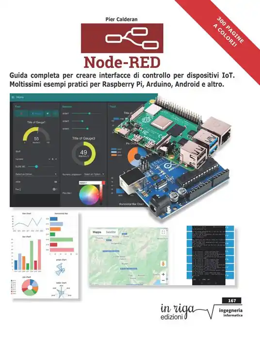 Soddisfatti O Rimborsati Node-RED. Guida completa per creare interfacce di controllo per dispositivi IoT. Moltissimi esempi pratici per Raspberry Pi, Arduino, Android e altri