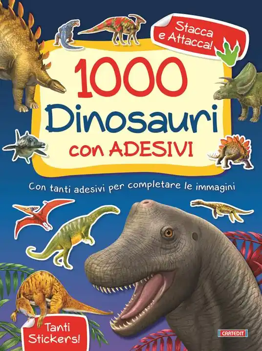 1000 dinosauri. Con adesivi Di Tendenza